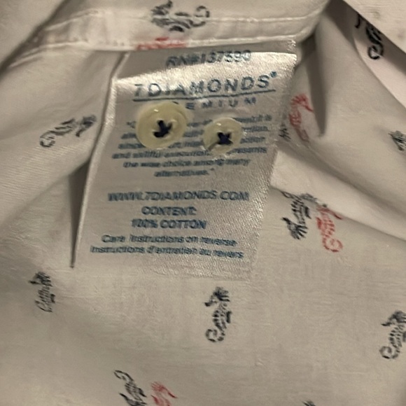 Vintage 7 Diamonds (S) Men’s Button Down 100% Cotton Shirt. Clean/Ironed/LikeNew - Picture 6 of 6